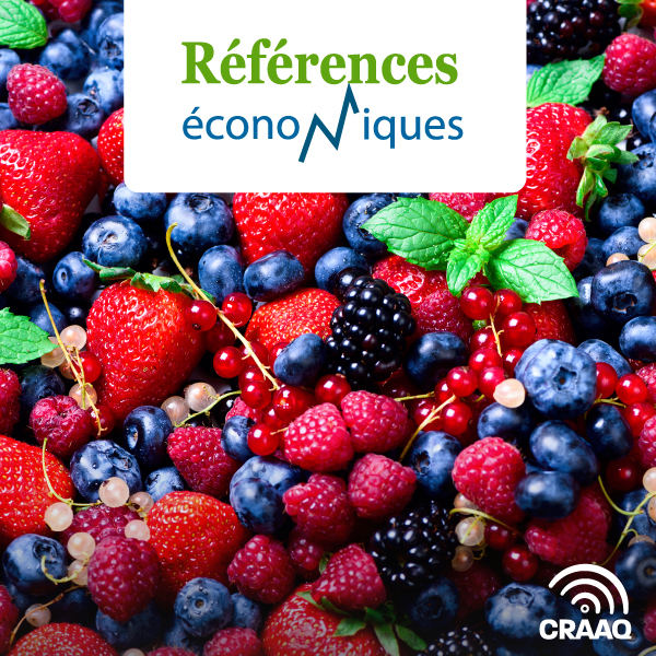 Fraises, framboises et bleuets - Rendements 2015 à 2023
