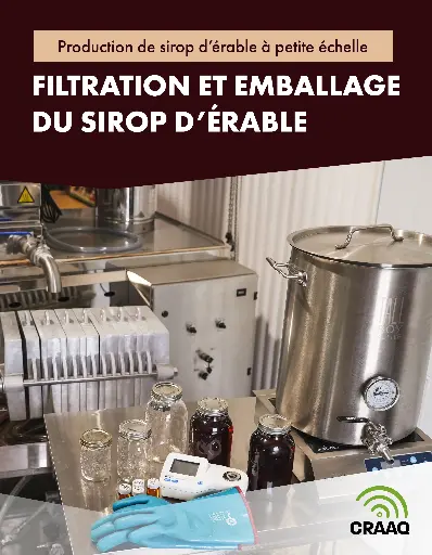 [PACE0103-01PDF] Production de sirop d'érable à petite échelle : Filtration et emballage du sirop d'érable (PDF)
